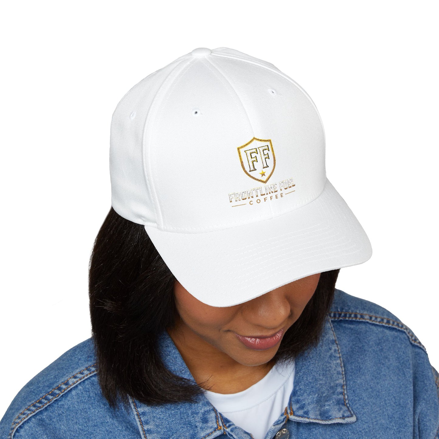 Frontline Fuel Coffee Premium Flexfit Hat | Embroidered FF Shield