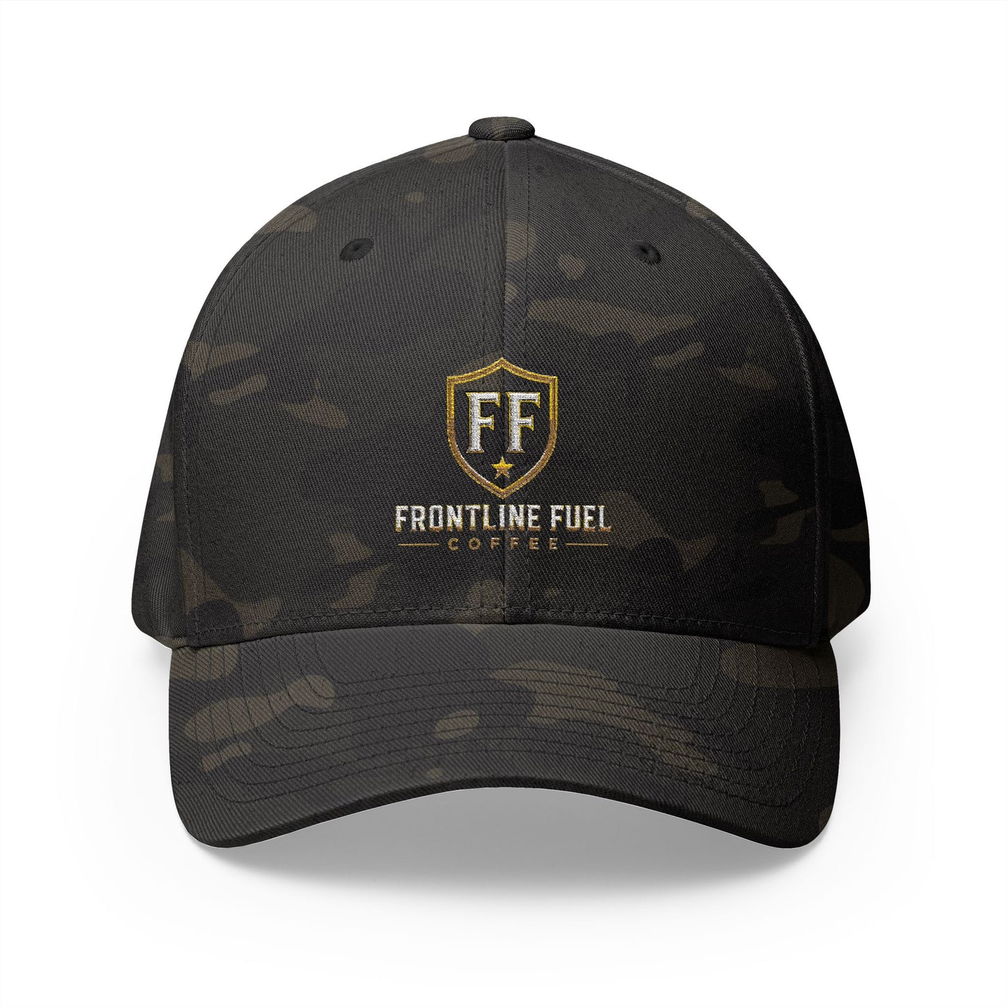 Frontline Fuel Coffee Premium Flexfit Hat | Embroidered FF Shield