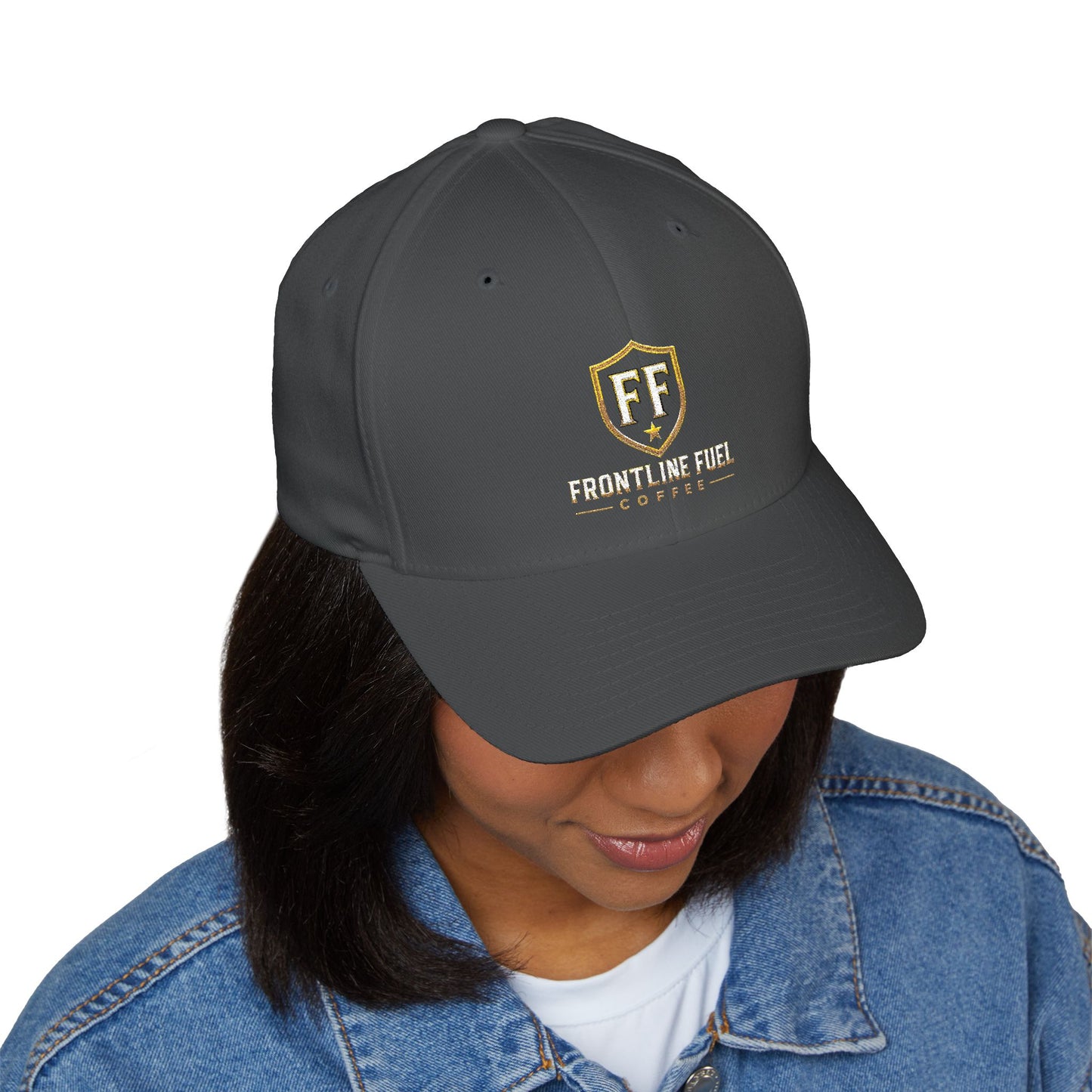 Frontline Fuel Coffee Premium Flexfit Hat | Embroidered FF Shield