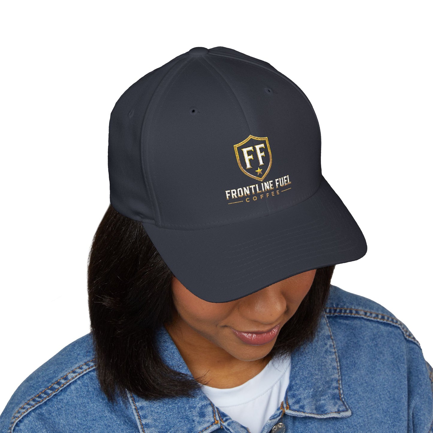 Frontline Fuel Coffee Premium Flexfit Hat | Embroidered FF Shield